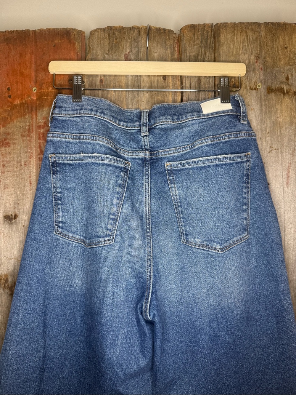 DL1961 Hepburn Wide-Leg High-Rise Jeans in West Lake 32” Inseam Size 29 - Picture 8 of 13